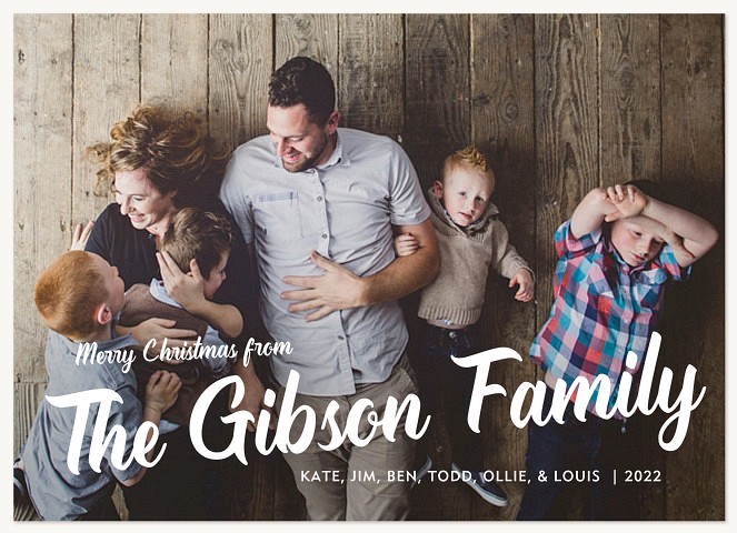 Heartfelt Tidings Personalized Holiday Cards