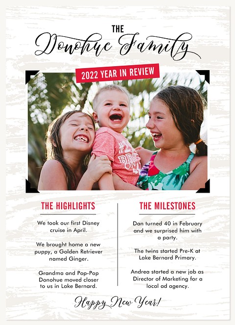 Meaningful Moments New Year's Cards