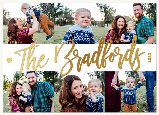 Signed With Love Personalized Holiday Cards