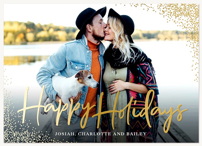 Holiday Sparkle Personalized Holiday Cards