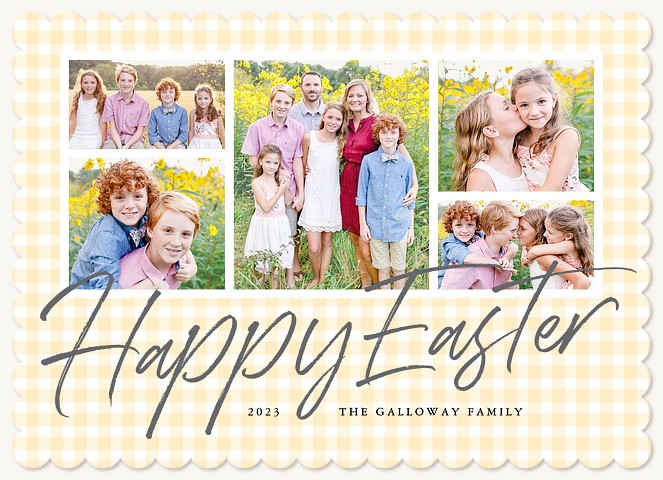 Spring Gingham Easter Cards
