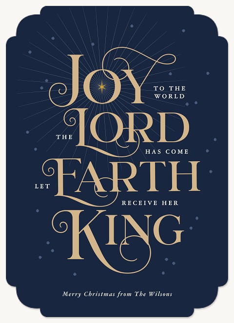 The Lord Has Come Personalized Holiday Cards