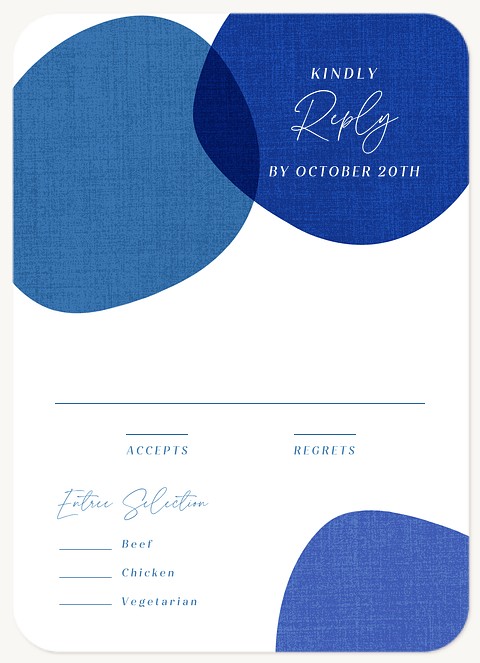 Mod Pools Wedding RSVP Cards