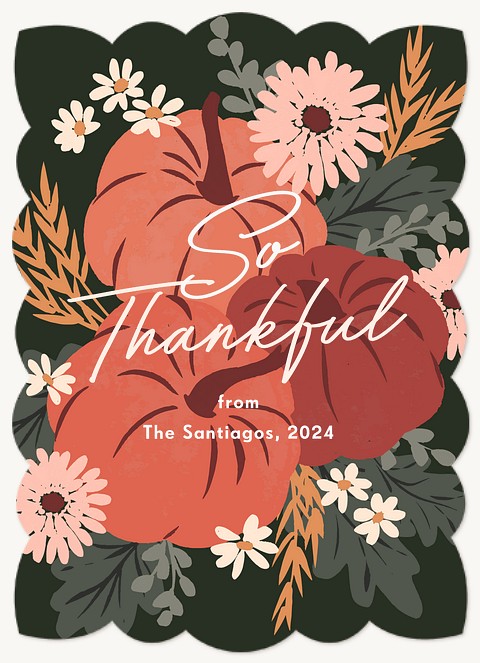 Big Thanks Thanksgiving Cards