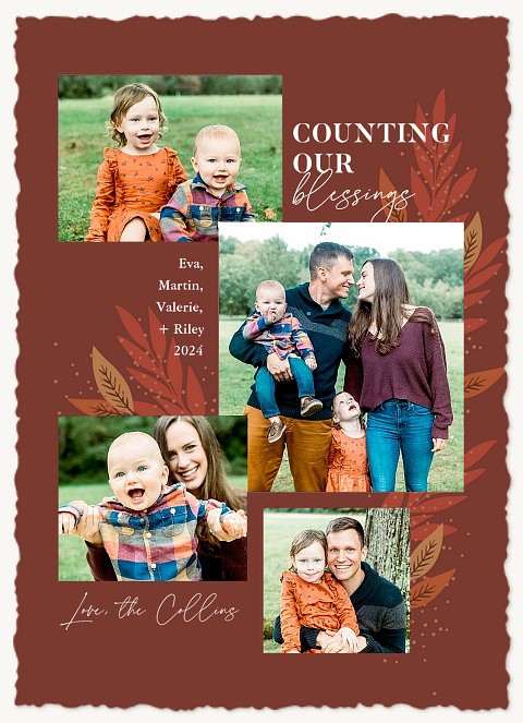 Many Blessings Thanksgiving Cards