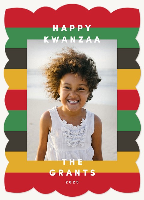 Bright Stripes Kwanzaa Cards