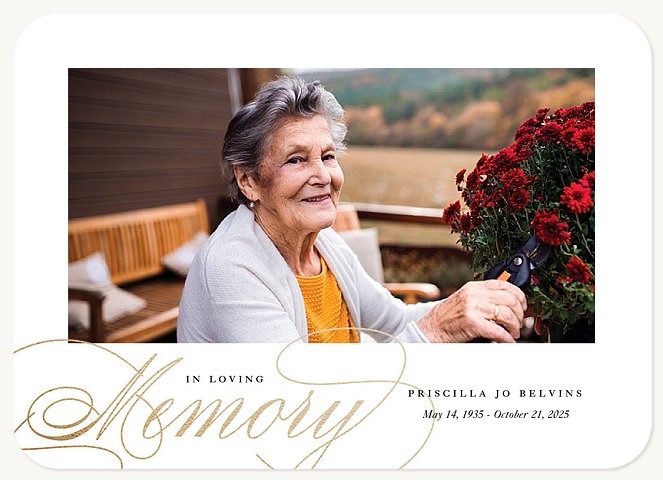 Delicate Memories Memorial & Sympathy Cards