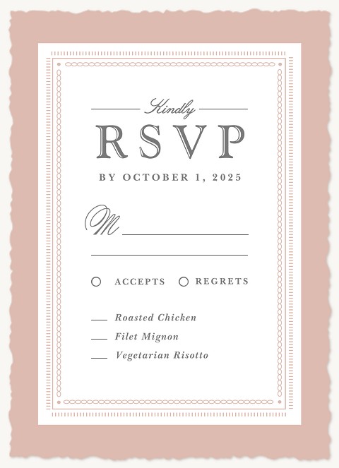 Classic Frame Wedding RSVP Cards