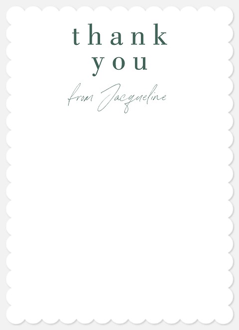 Elegant Proclamation Thank You Cards 