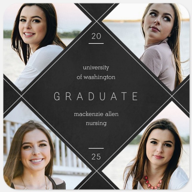 Inline Diamond Graduation Cards