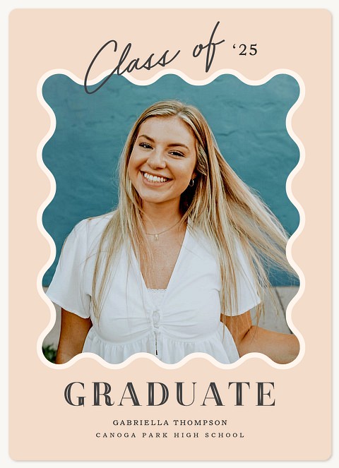 Scalloped Frame Graduation Cards