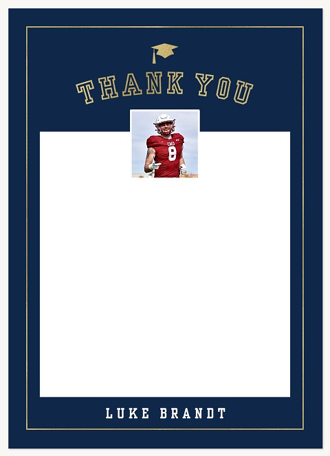 Varsity Snapshot Thank You Cards 