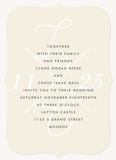 Sweet Overlay Wedding Invitations