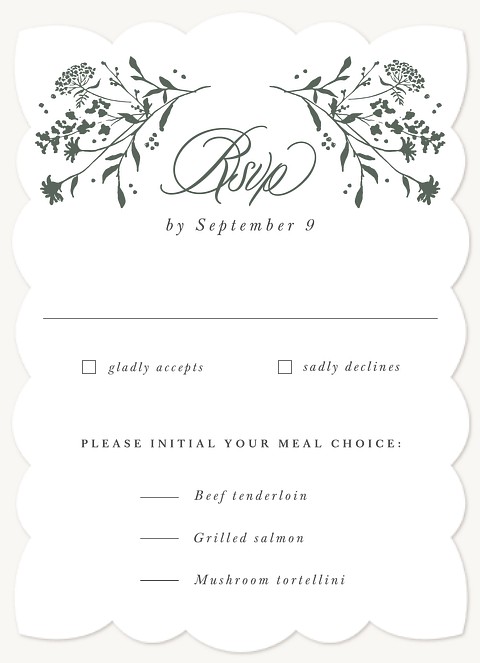 Sweet Harvest Wedding RSVP Cards