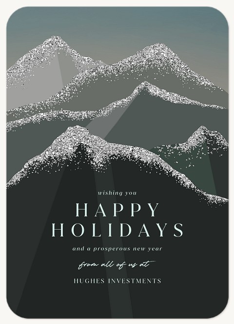 Snowy Mountains Business Holiday Cards