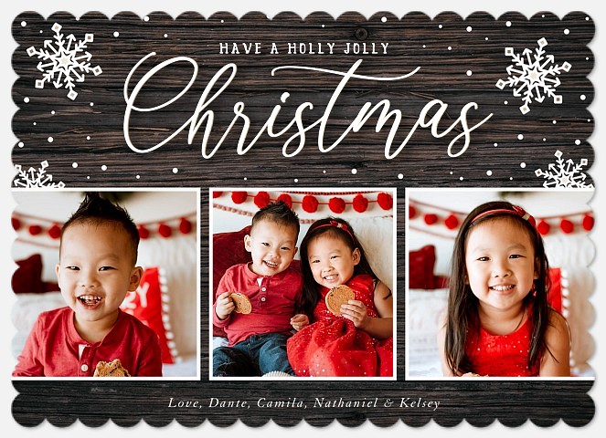 Woodland Trio Holiday Photo Cards