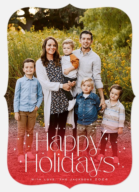 Festive Glow Holiday Photo Cards