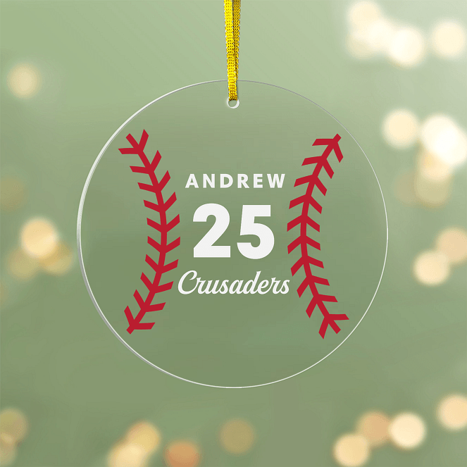 Home Run  Personalized Ornaments