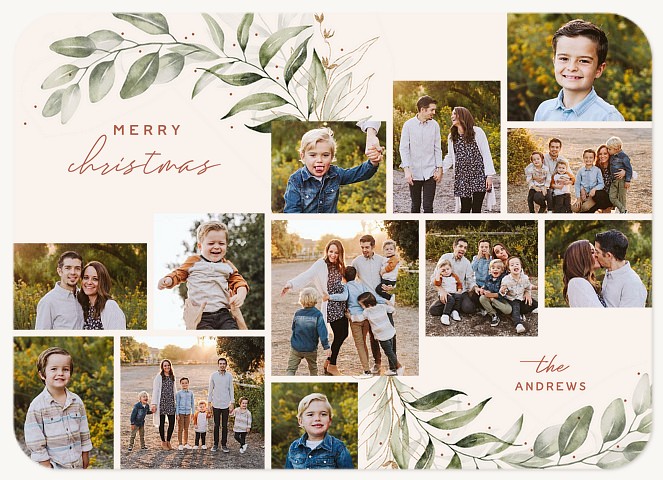 Boho Holidays Personalized Holiday Cards