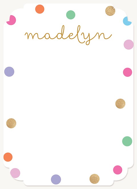 Rainbow Dots Stationery