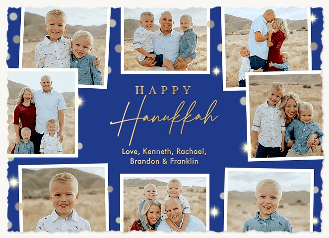 Dazzling Lights Hanukkah Cards