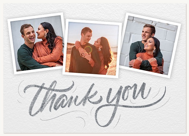 Couple Triptych Thank You Cards 