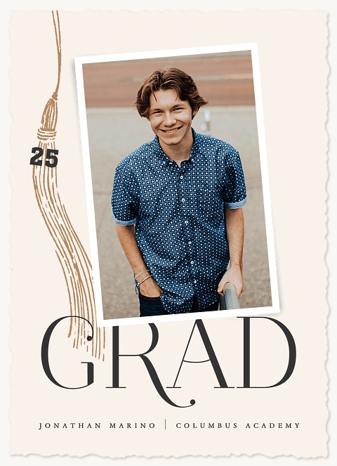 Golden Elegance Graduation Cards