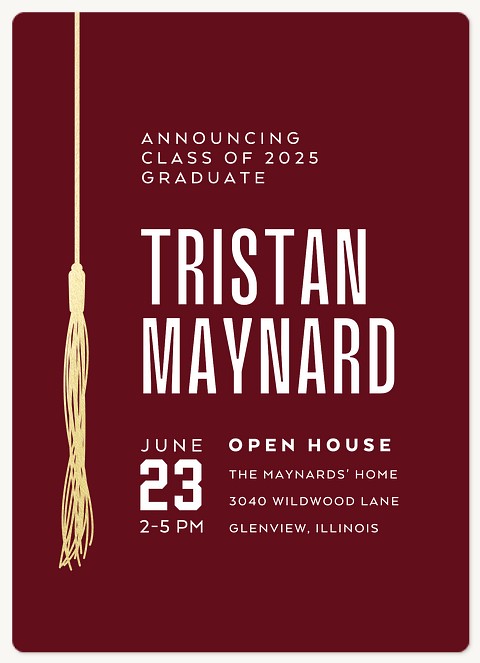 Grad Tassel Graduation Cards