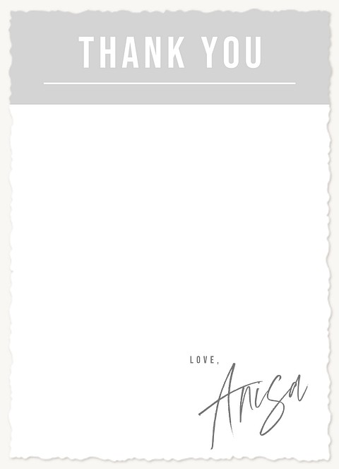 Bottom Script Thank You Cards 