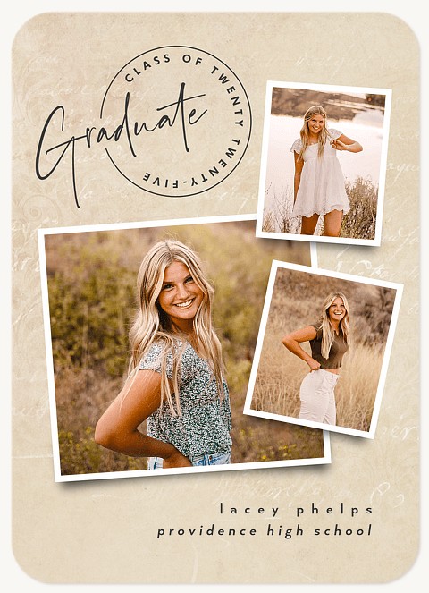 Vintage Emblem Graduation Cards
