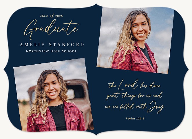 Simple Script Graduation Cards