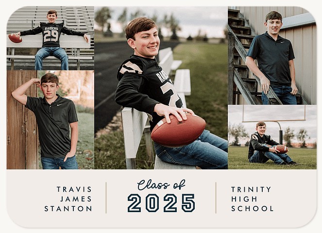 Varsity Collage Graduation Cards