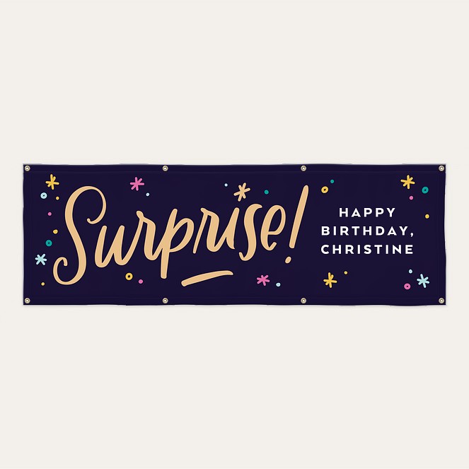 Surprise Confetti Custom Banners