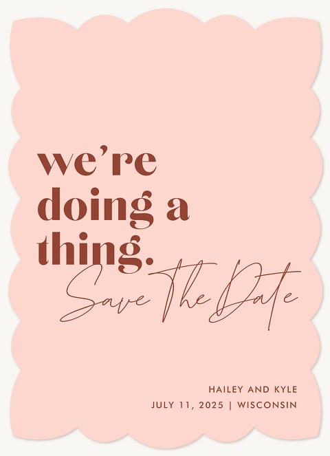 A Thing  Save the Date Cards