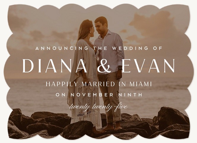 Happily Married Wedding Announcements