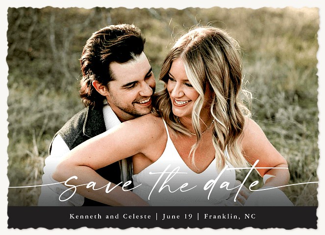 Casual Script Save the Date Cards