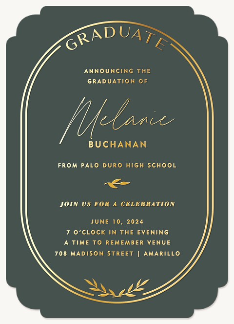 Classic Arch Quinceañera RSVP Cards