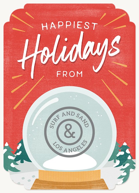 Graphic Globe Business Holiday Cards