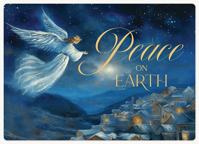 Peace on Earth Holiday & Christmas Magnet Cards