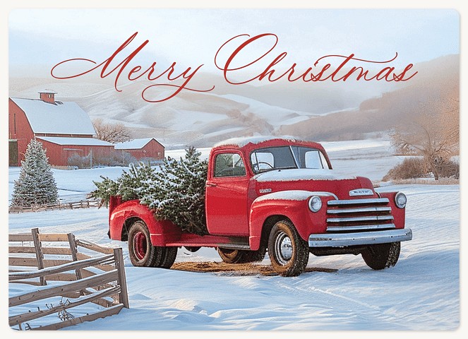 Tree Delivery Holiday & Christmas Magnet Cards