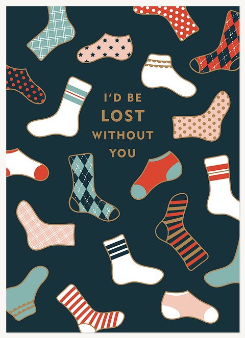 Lost Socks Greeting Cards