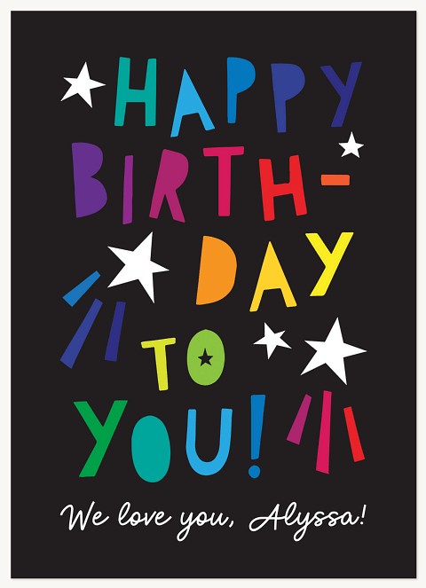 Bold Birthday Greeting Cards