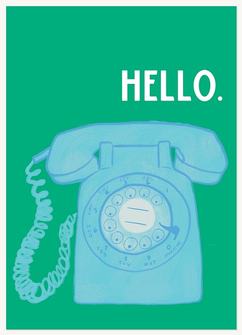 Retro Phone Greeting Cards