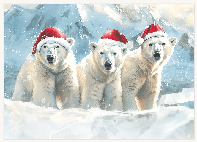 Polar Bears Business Holiday Cards