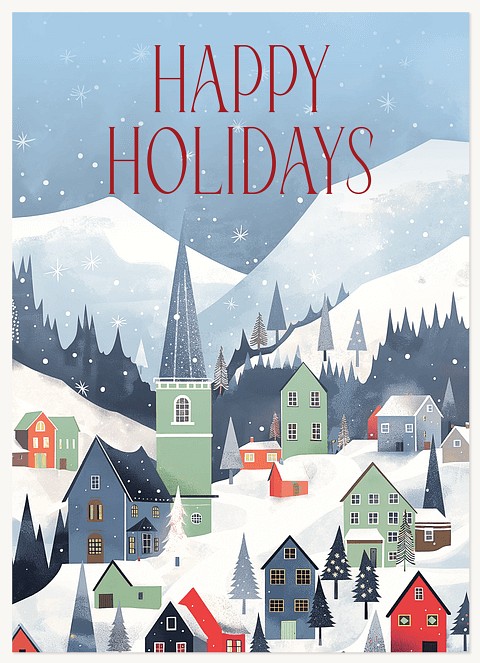 Mountain Village Business Holiday Cards