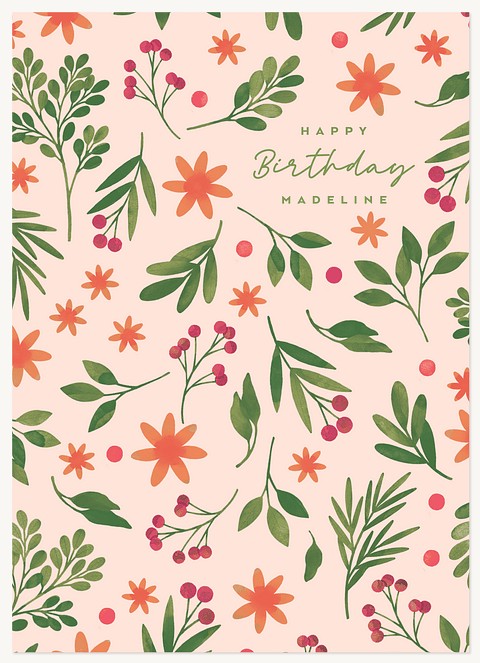 Floral Surface Greeting Cards