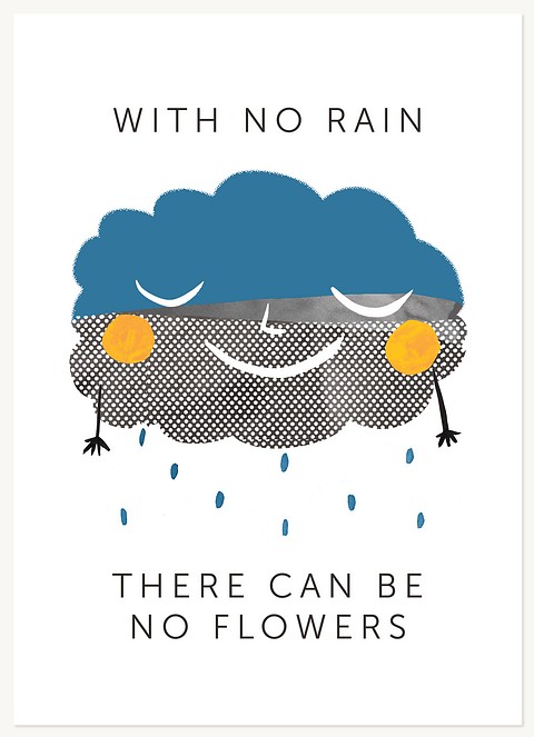 With No Rain Greeting Cards