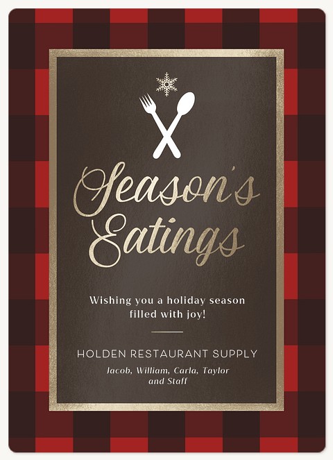 Season's Eatings Holiday & Christmas Magnet Cards