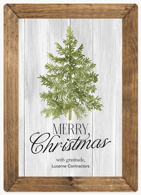 Rustic Cheer Holiday & Christmas Magnet Cards