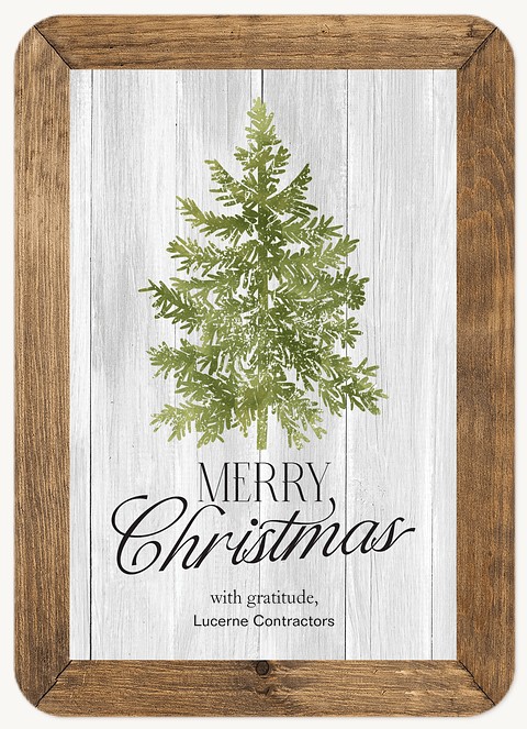 Rustic Cheer Business Holiday Cards